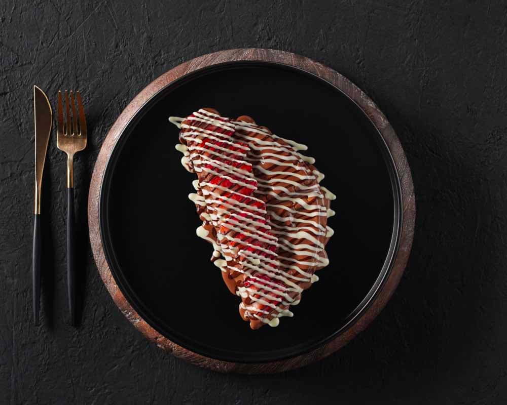 Gaufre à la fraise