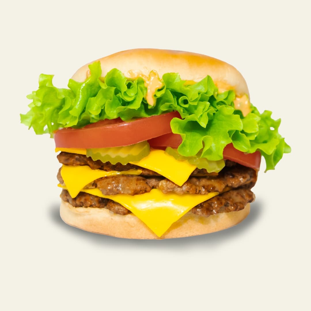 Triple smash burger