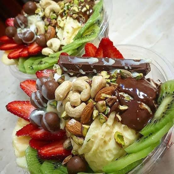 Salade de fruits nutella
