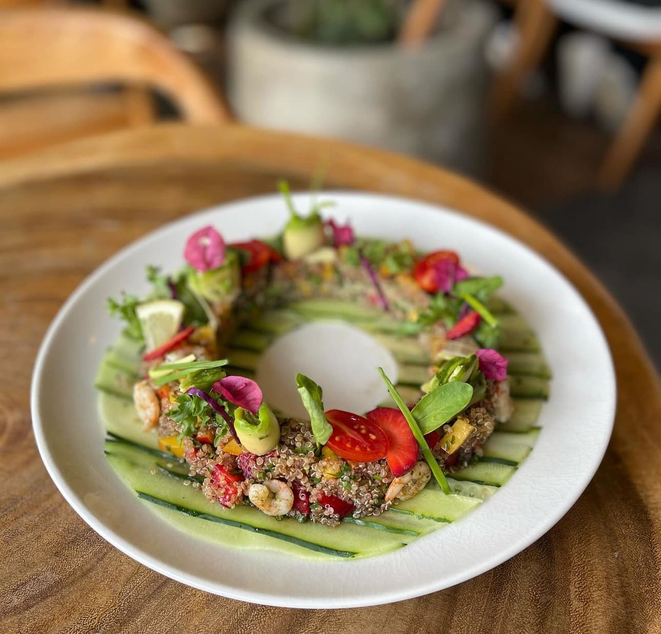 Couronne De Crevettes Au Quinoa