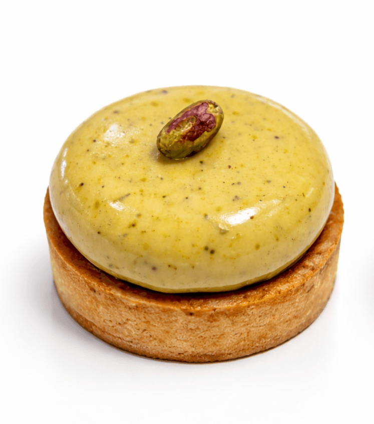 Tarte pistache fleurs d'oranger