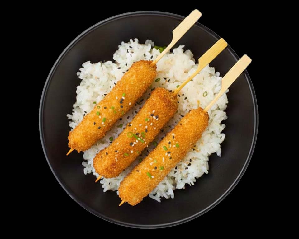 Yakitori poulet fromage x3 🍢