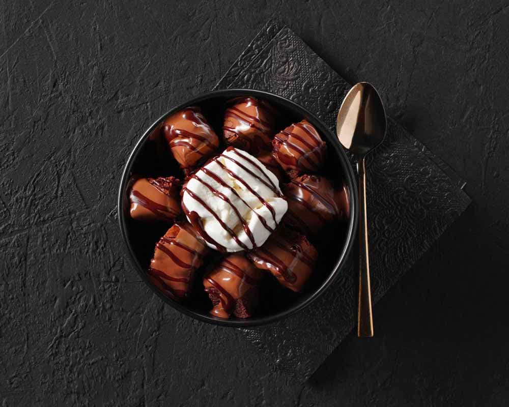 Assiette de brownies