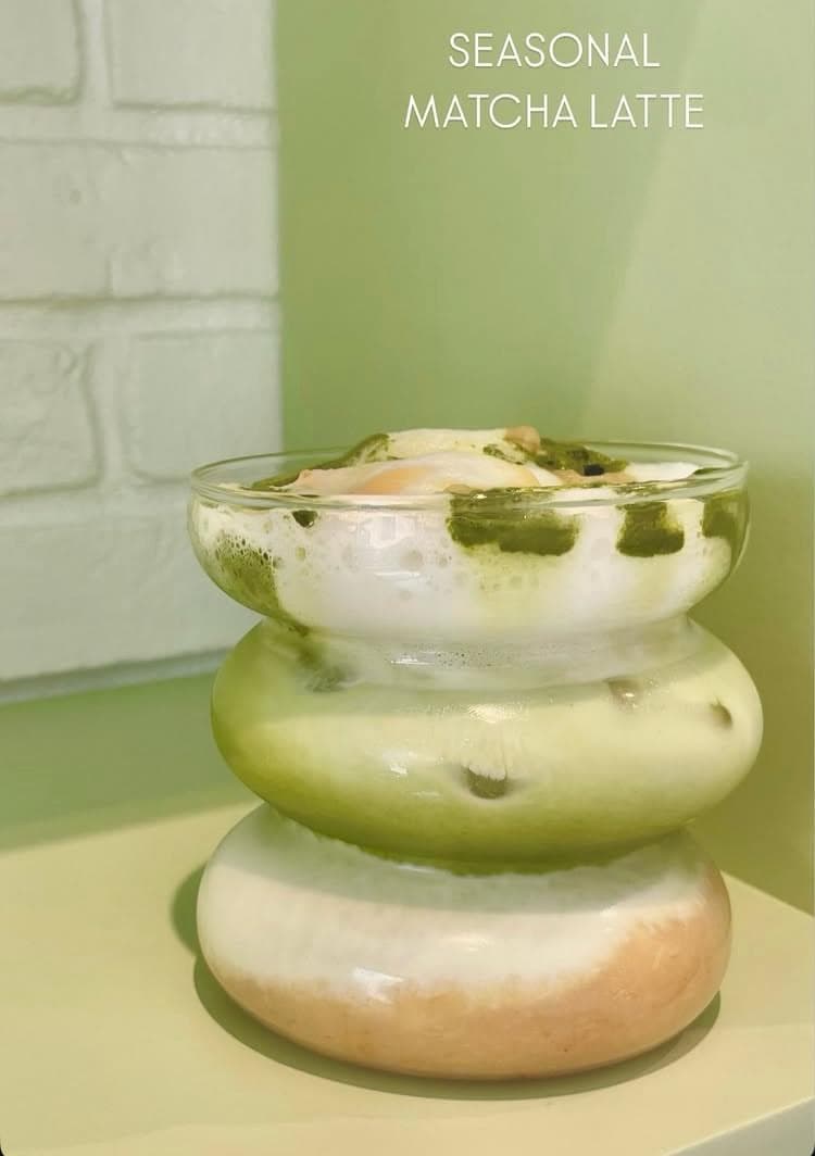 Seasonal matcha latte