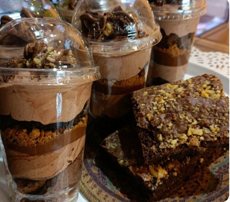 Verrine choco brownie