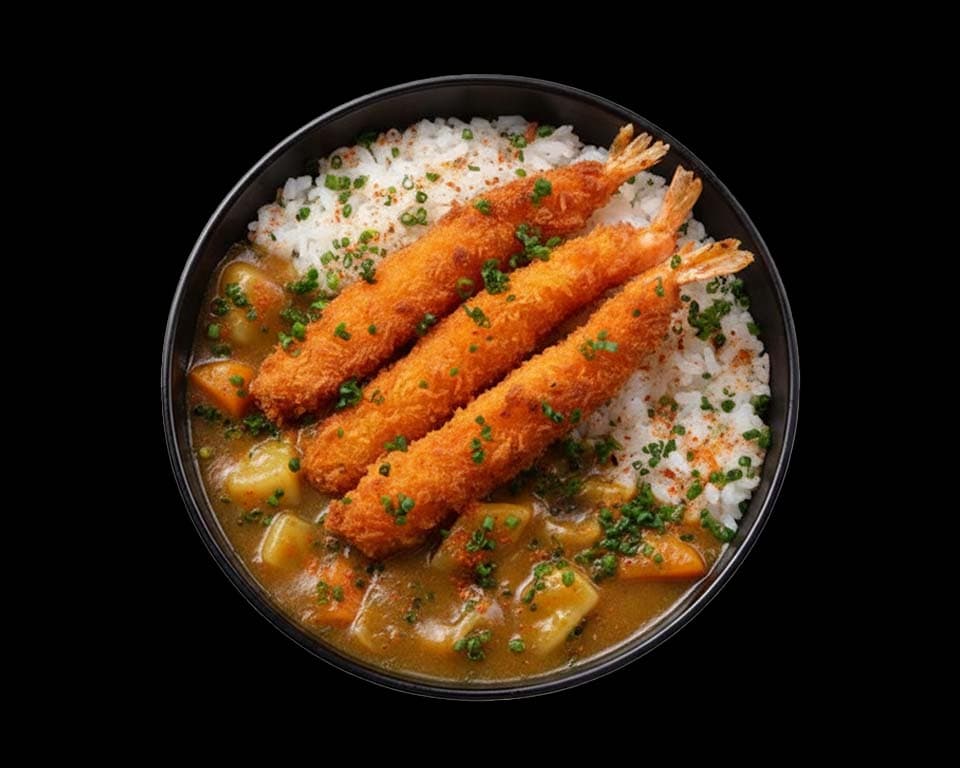 Curry Crevettes Tempura