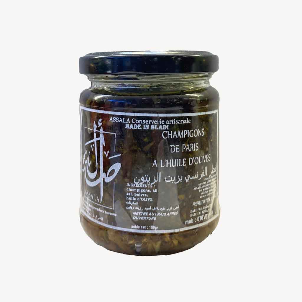 Champignon Huile Olive