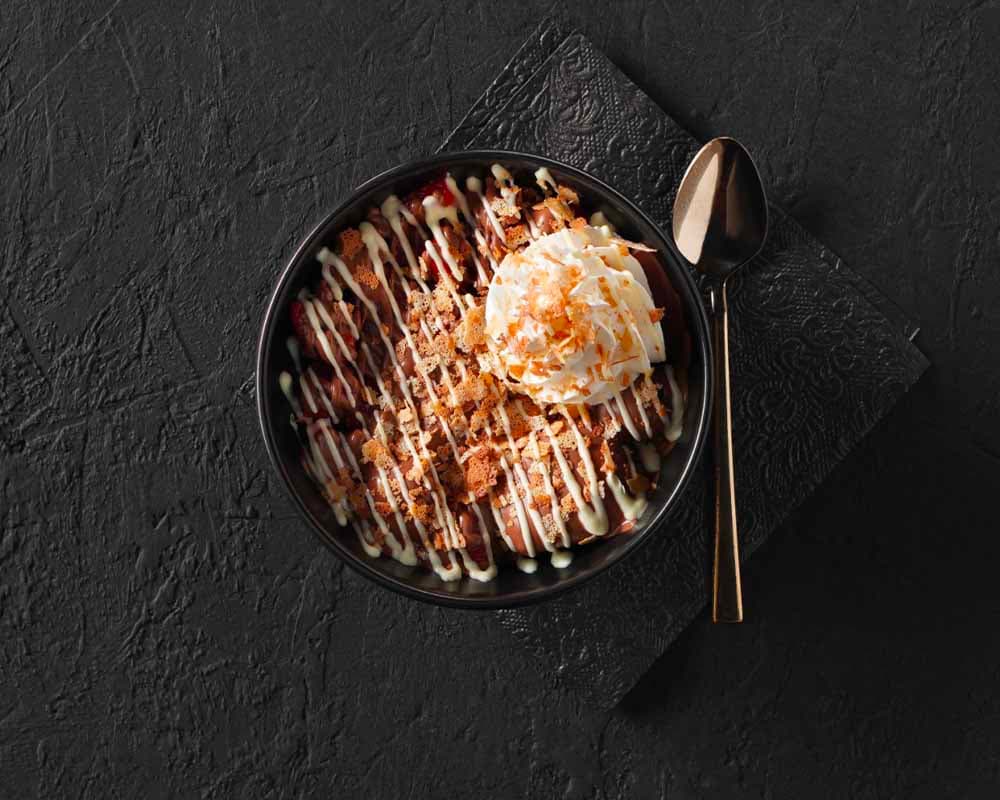Coupe de glace croustillante