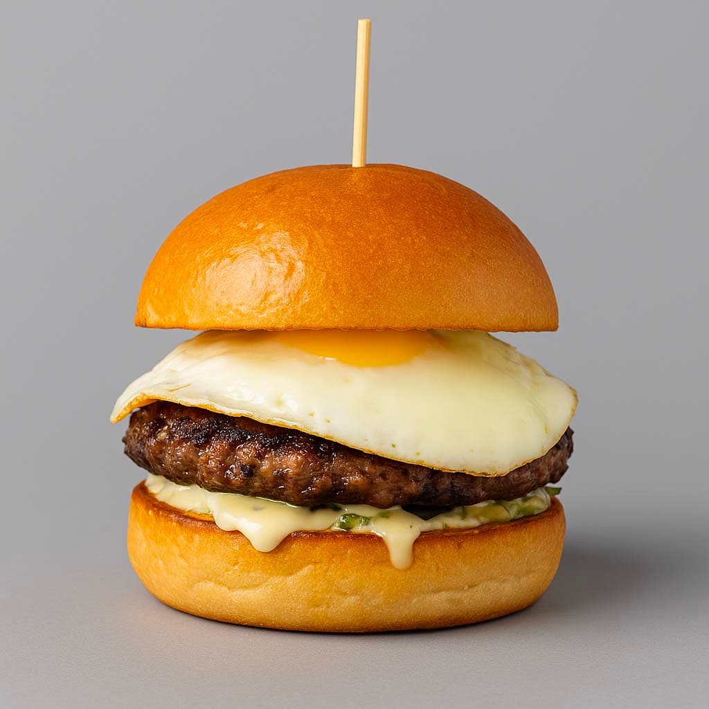 Burger egg