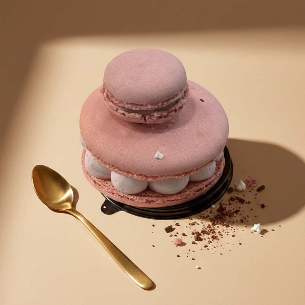 Gros macaron framboise