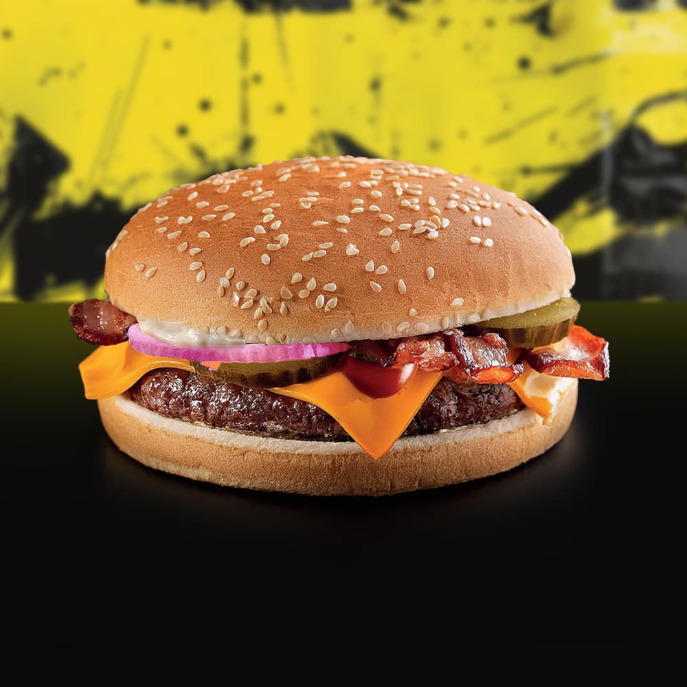 Cheese bacon burger