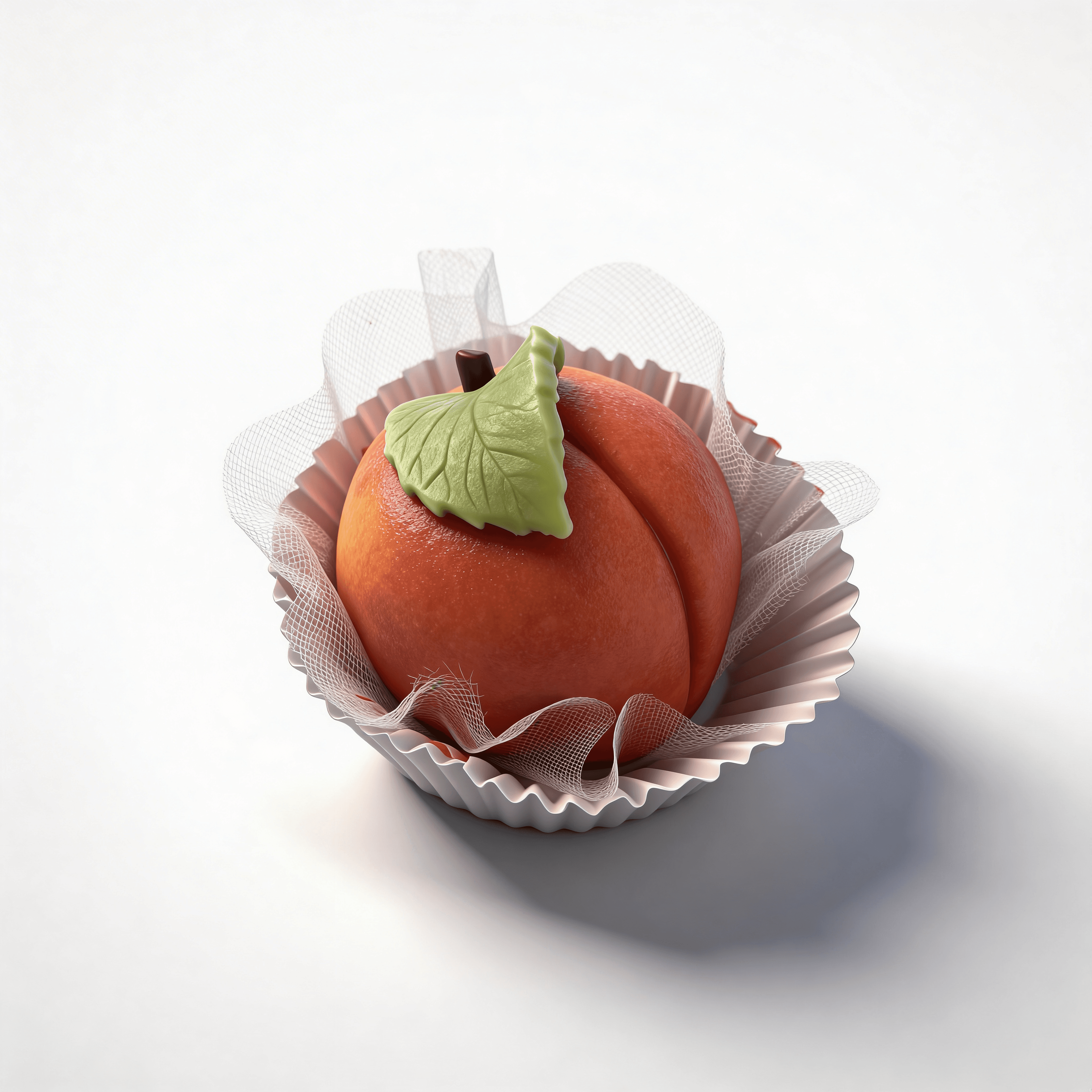 Pâte d'amande pêche