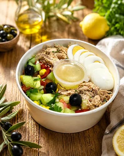 Salade méditerranéenne au thon 