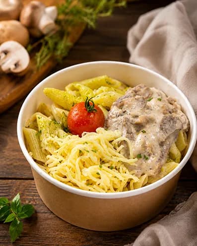 Penne à la crème fraîche 