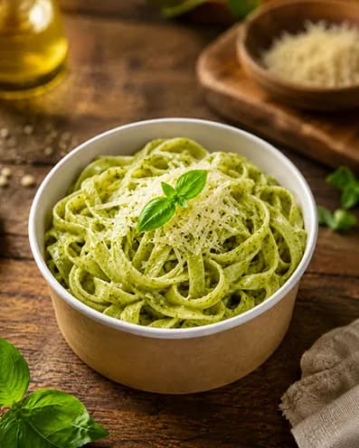 Tagliatelles au pesto