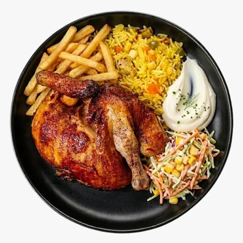 Demi-poulet rôti 