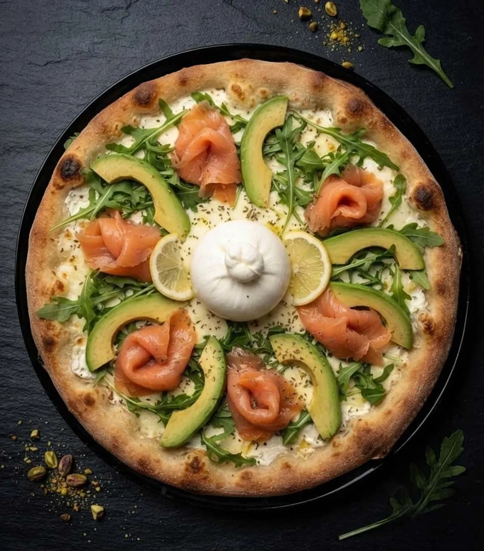 Pizza Salmon Avocado