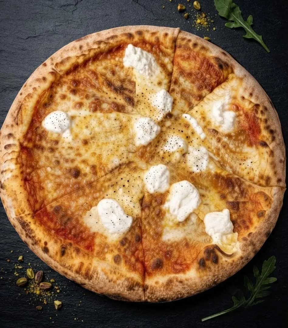 Pizza 4 Fromages Massa