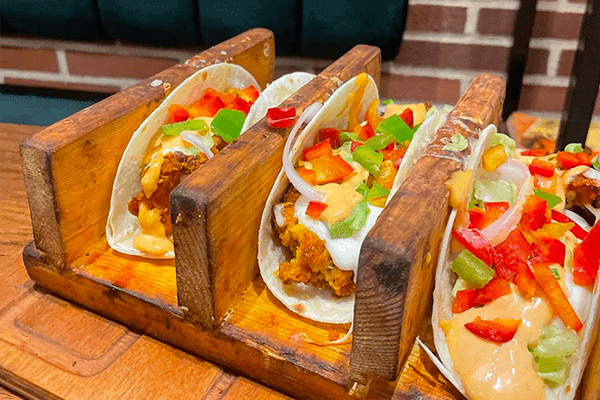 Plat taco mexicain poulet