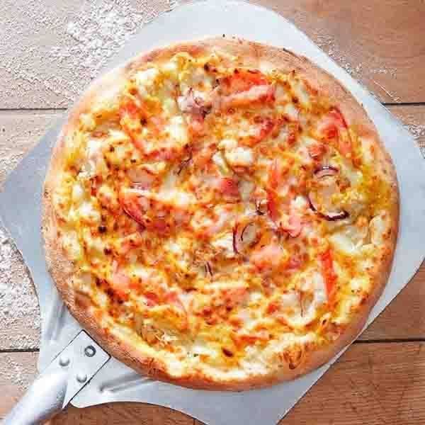 Pizza boisée curry