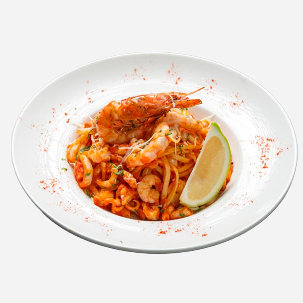 Pasta aux crevettes 