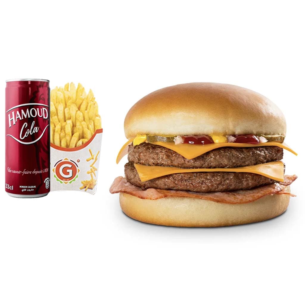 Menu Double Cheese Bacon