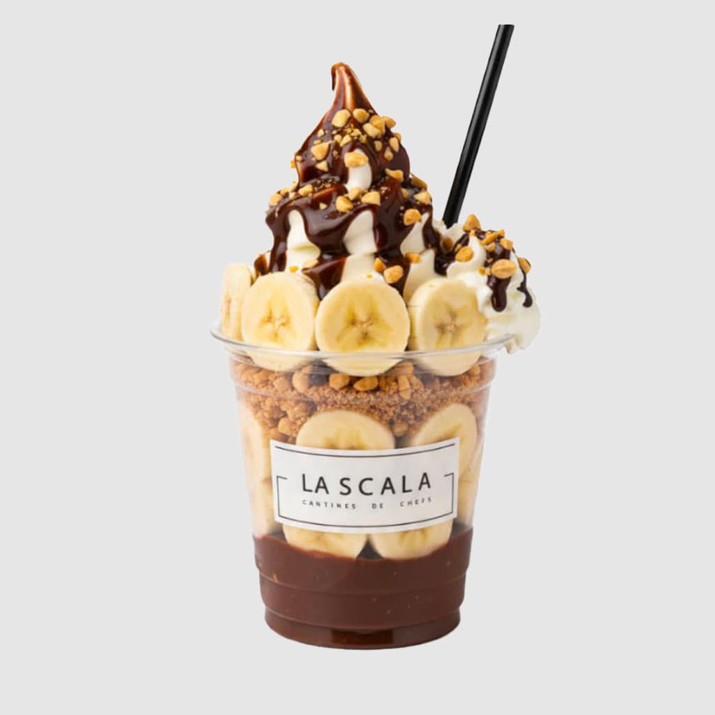 Banana Split Crunch Sundae