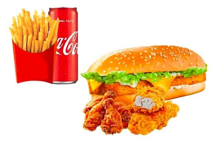 Menu Duo F10 Le Long Chicken & 3 Wings & 3 Tenders
