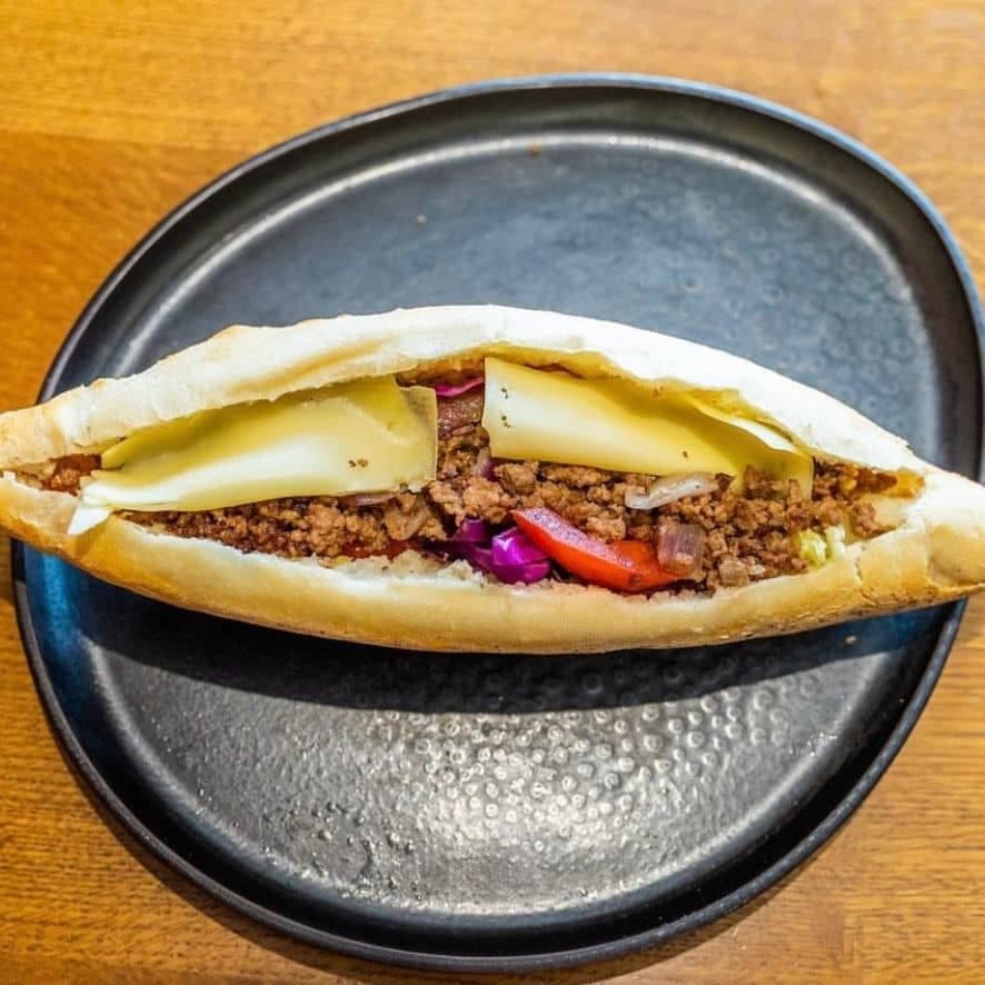 Sandwich steak haché