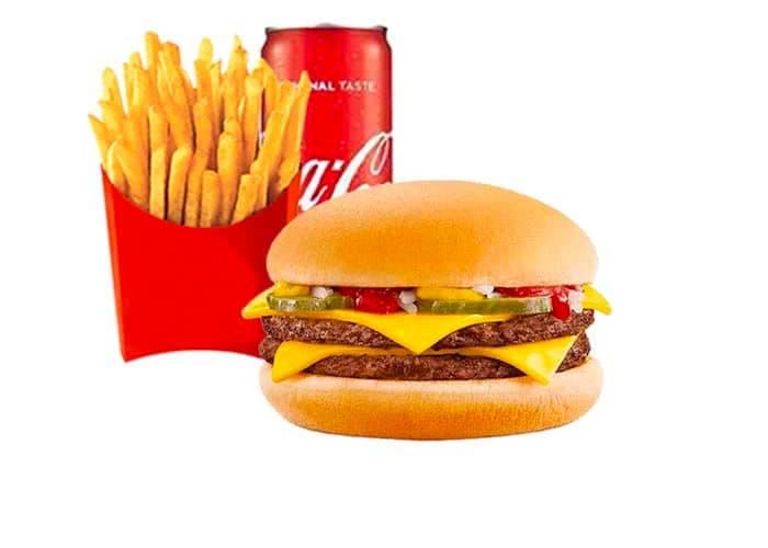 Menu Double Cheese Burger