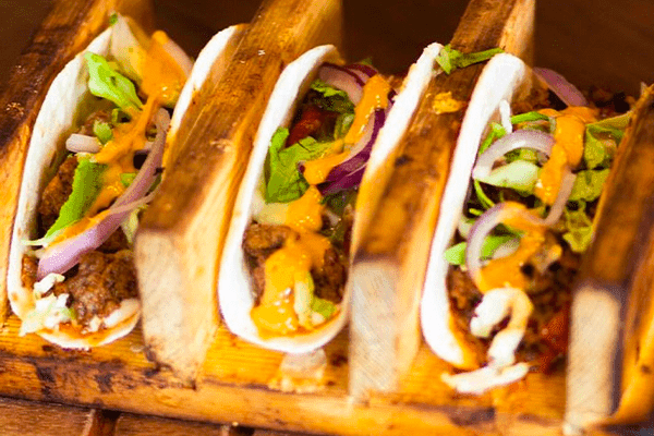 Plat taco mexicain viande