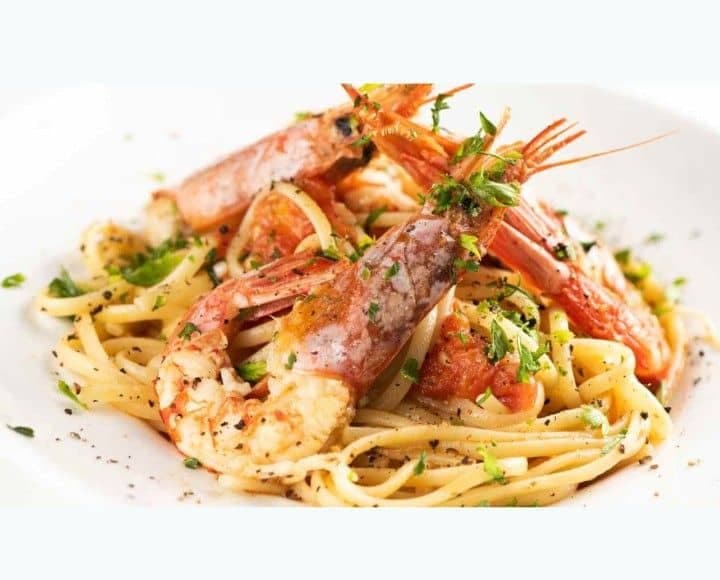 Linguine aux crevettes