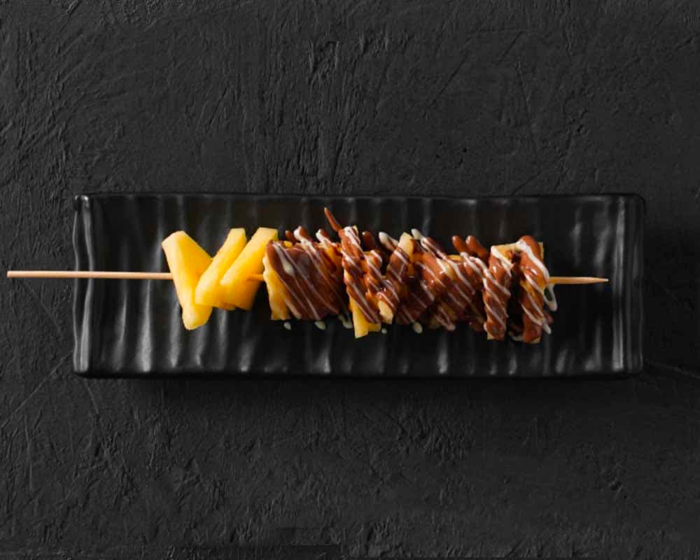 Brochette d'ananas