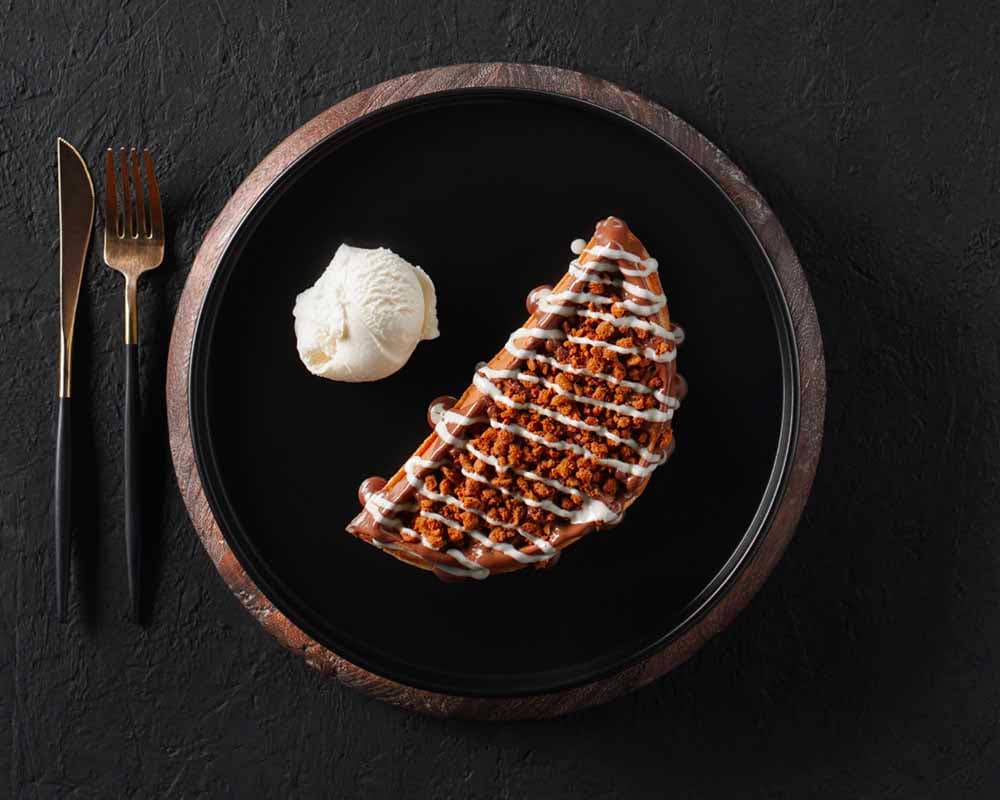 Gaufre aux spéculoos