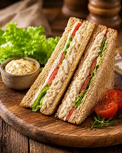 Club sandwich poulet mayonnaise
