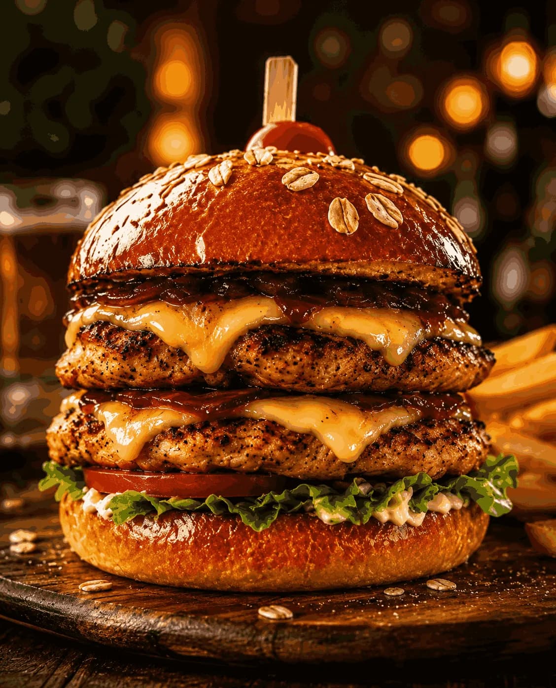 Double Chicken Burger