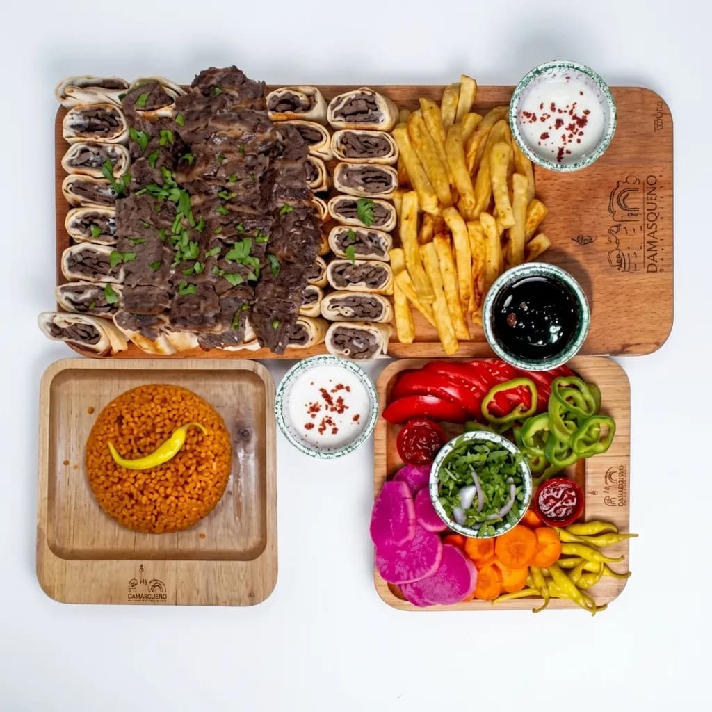 Plat familial viande