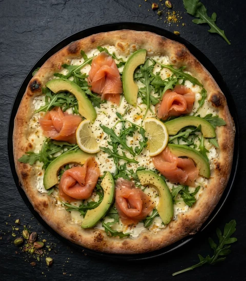 Pizza Salmon Avocado
