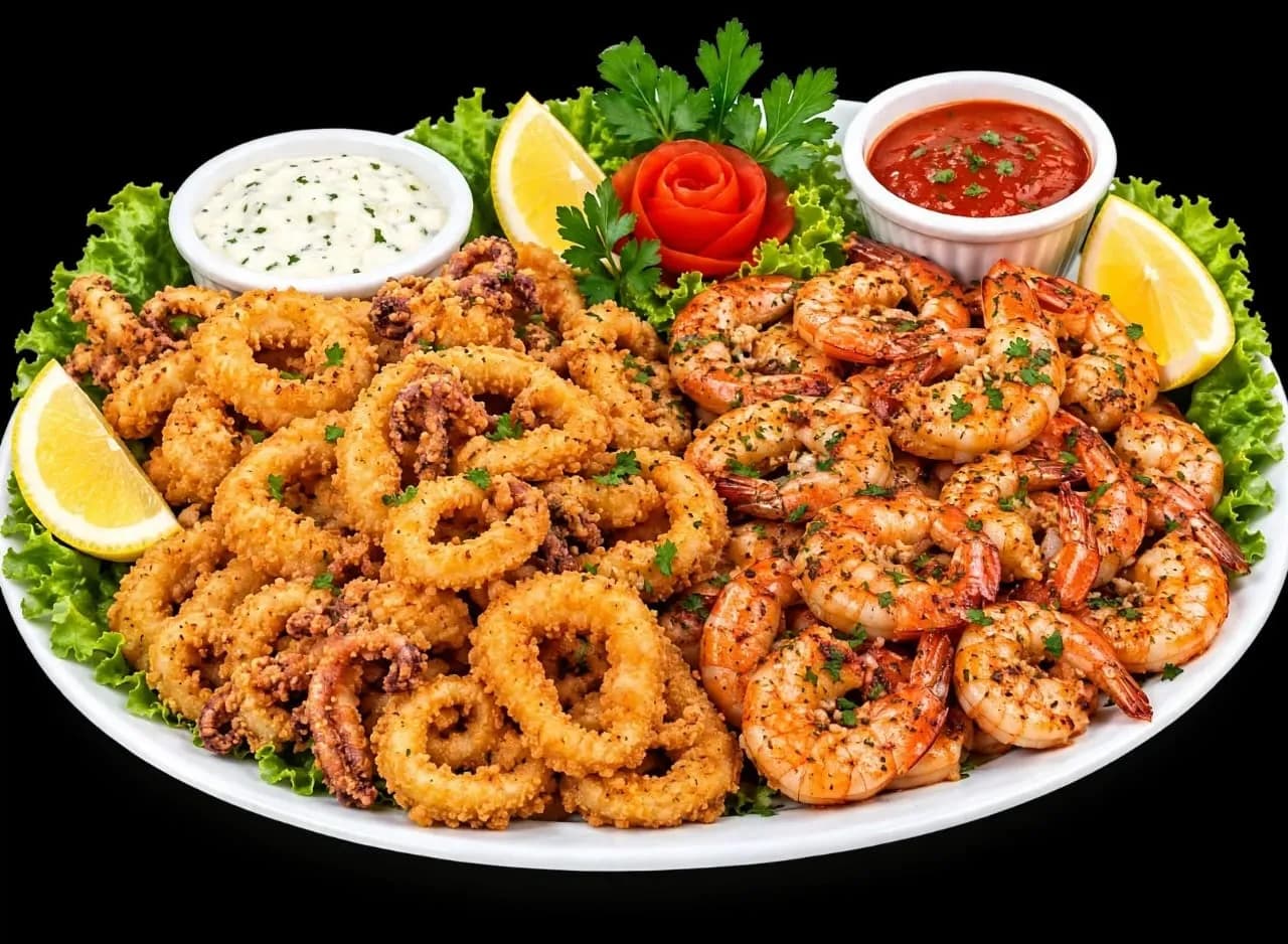 Calamar pané & Crevettes 2prs