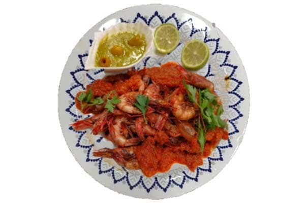 Crevettes en sauce