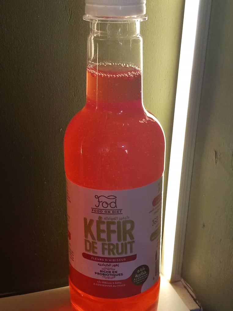 Kéfir de fruits nature 33cl fleurs d'hibiscus
